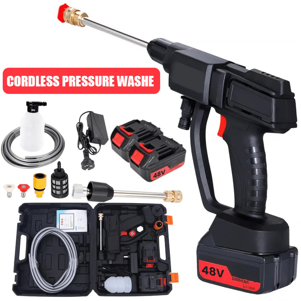 Cordless High Pressure Washer with 2 Batteries